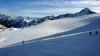 Blick von der Daunscharte auf die angrenzenden Berge