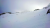 Blick von der Daunscharte zur Wildspitze im Nebel