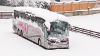 So sah unser Bus am Mittwoch Morgen aus, nach 30 cm Neuschnee in der Nacht
